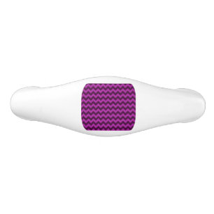 Tirador De Cajón De Cerámica Purpurado Zig Zag Brillante