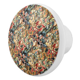 Tirador de cerámica de arte abstracto