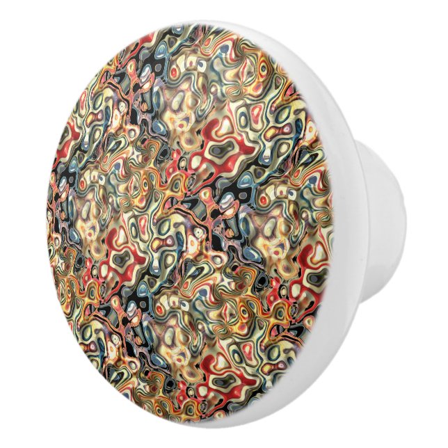 Tirador de cerámica de arte abstracto (Derecha)