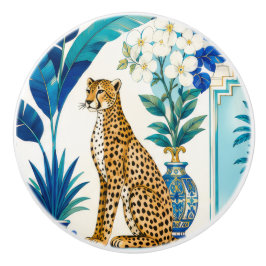 Tirador de chinoserie Cheetah
