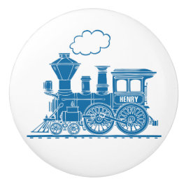 Tirador de encargo del arte del tren azul del