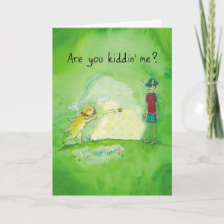 Tirador de Golden Retriever - Tarjeta divertida pa