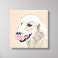 Tirador de oro con arte de perro pintado de bolas 