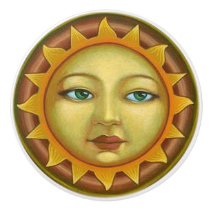 Tirador de puerta o cajón de cara de sol