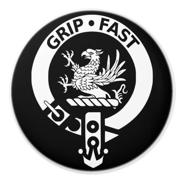 Tiradores de cajón con emblema del Clan Leslie (Anverso)