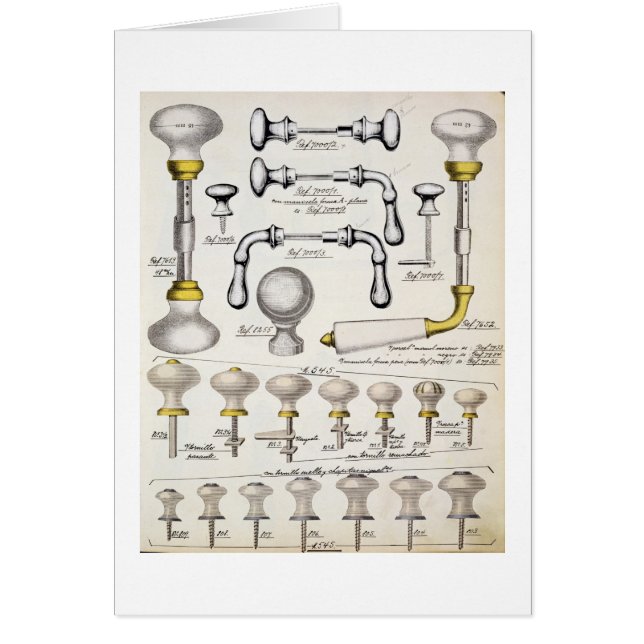 Tiradores de puerta, de un catálogo comercial de g (Frente)