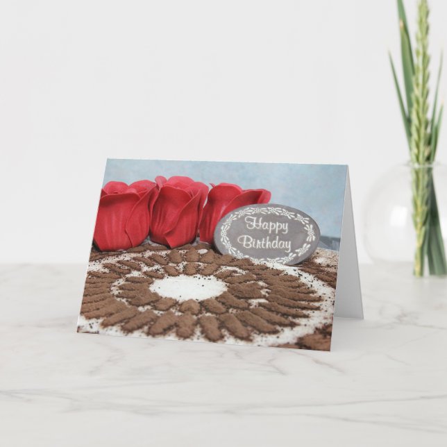 Tiramisu: Tarjeta de cumpleaños feliz (Anverso)