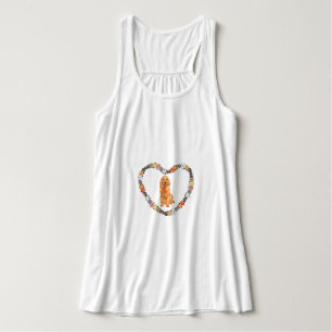Tirantes Camiseta con asombrosa huella de perro