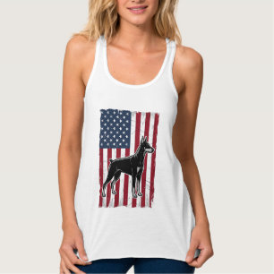 Tirantes Camiseta de diseño vectorial vintage con bandera d