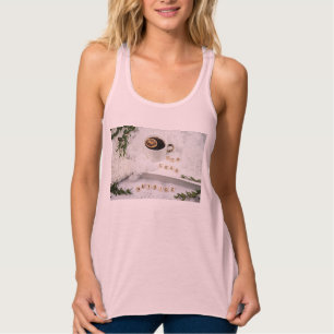 Tirantes Camiseta sin mangas para mujeres con arte de la na