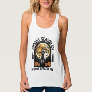 Tirantes Camiseta Vintage de Halloween con Arte de Espantap
