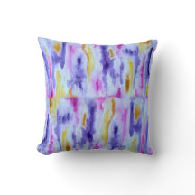 Tirar almohada con impresión en color púrpura y do