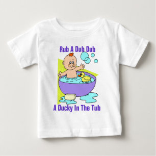 "Tirar Un Dub Un Ducky En La Tub" Bebé Camisa