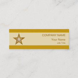 Tiras cremas para tarjetas de visita Gold Star