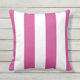 Tiras de Avenimiento Rosado y Blanco Cojín decorat