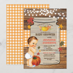 Tiras de baño de bebé invitación madera rústica