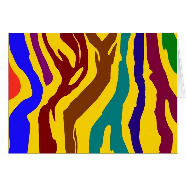 Tiras de cebra coloridas (Anverso (Horizontal))