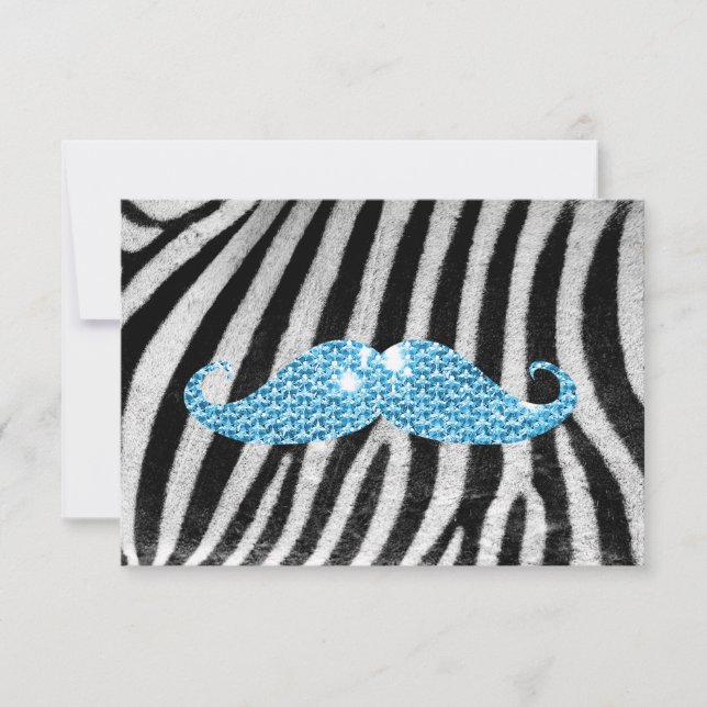 Tiras De Cebra Y Mustache De Lluvia Azul (Anverso)