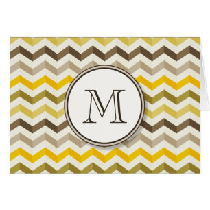 Tiras de Chevron de Oro Earthtone con monograma re