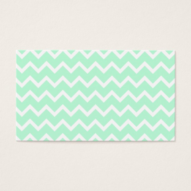 Tiras de Chevron de Zigzag Verde de Mint. (Frente)