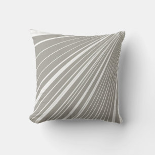 Tiras de Cojín decorativo Gris Blanco