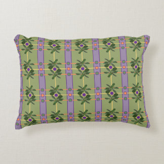 Tiras de lavanda pálida con almohada de acento ver