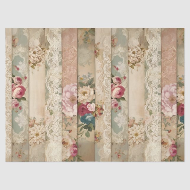 Tiras de Papel de Seda Decoupage Vintage (Anverso)