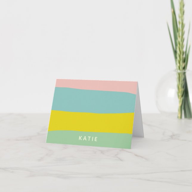 Tiras de pastel personalizadas Nombre de la estaci (Anverso)
