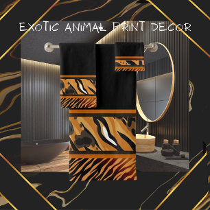 Tiras de tigre de animales exóticos Tiras de impre