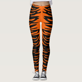 Tiras de tigre de disfraces de Halloween Leggings