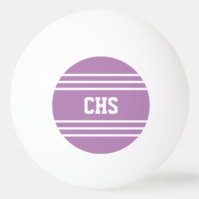 Tiras Lilac personalizado bolas monográficas (Anverso)
