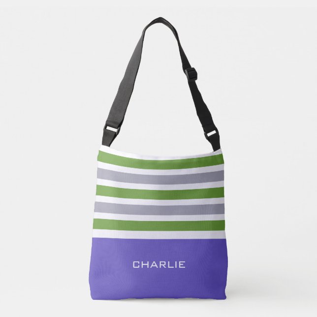 Tiras personalizado de patrones bolsas monográfica (Anverso)