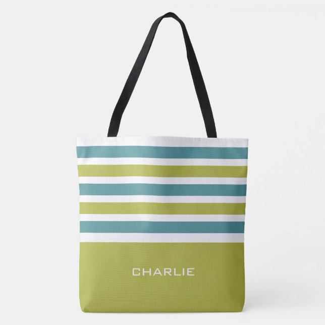 Tiras personalizado de patrones bolsas monográfica (Anverso)