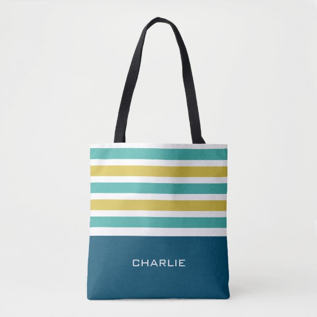 Tiras personalizado de patrones bolsas monográfica (Anverso)