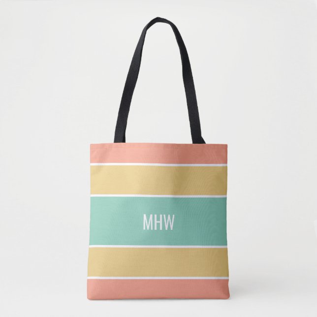Tiras personalizado de patrones bolsas monográfica (Anverso)