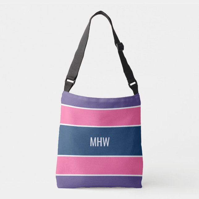 Tiras personalizado de patrones bolsas monográfica (Anverso)