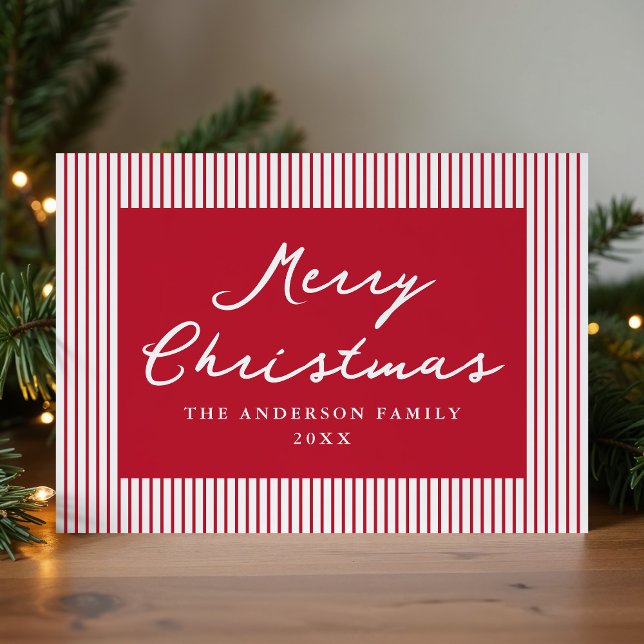 Tiras Rojas Modernas Feliz Navidad No Foto (Subido por el creador)