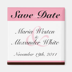 Tiras rosadas Chocolate Brown Salven el imán de la