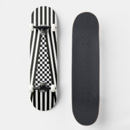 Tiras y tablero de skateboard b&w de control