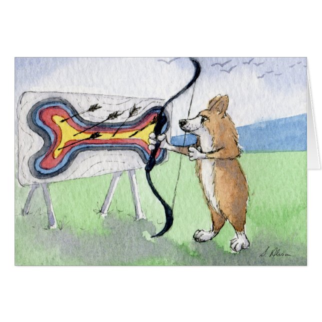 Tiro al arco del perro del Corgi Galés (Anverso (Horizontal))