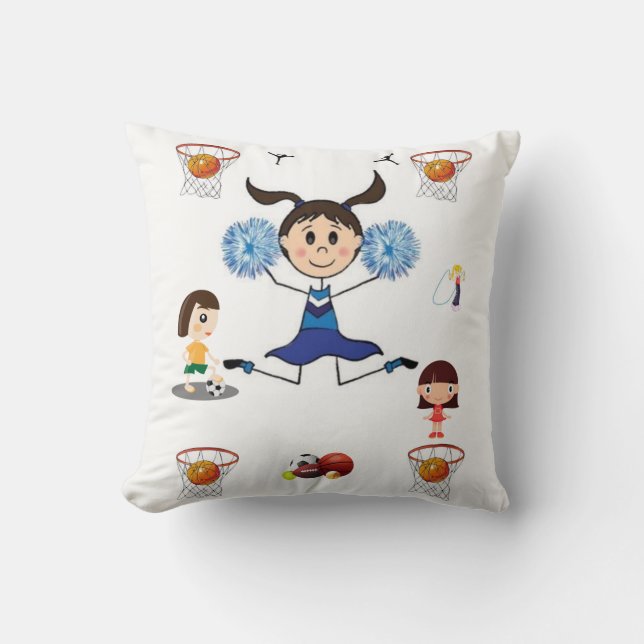 tiro de almohada decore baloncesto deportivo (Anverso)