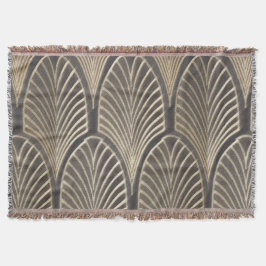 Tiro de la manta de la fan del art déco