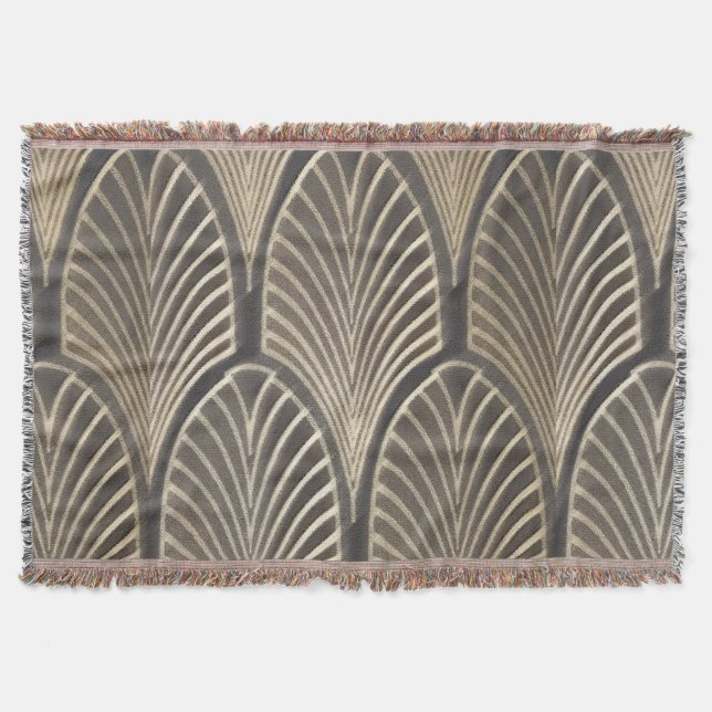 Tiro de la manta de la fan del art déco (Anverso)