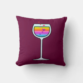 Tiro del ARTE del VINO o ALMOHADAS lumbares