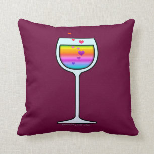 Tiro del ARTE del VINO o ALMOHADAS lumbares