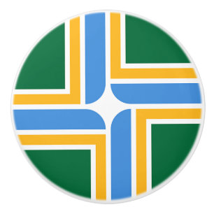 Tiro del pomo de cerámica con bandera de Portland,