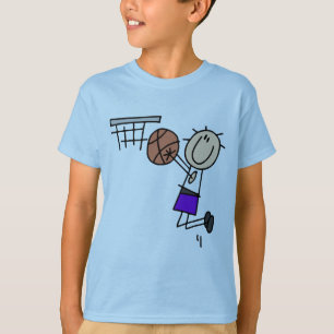 Tiro en suspensión del baloncesto - camisetas y