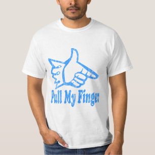 Tirón clásico mi camiseta del dedo