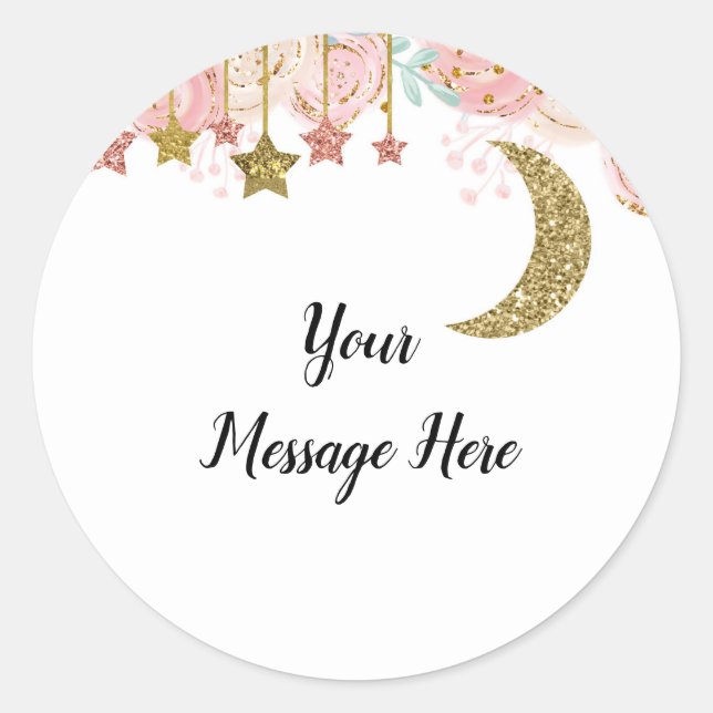 Tiros de oro Gracias Pegatina (Anverso)