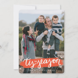 Tis la tarjeta de la foto del día de fiesta del
